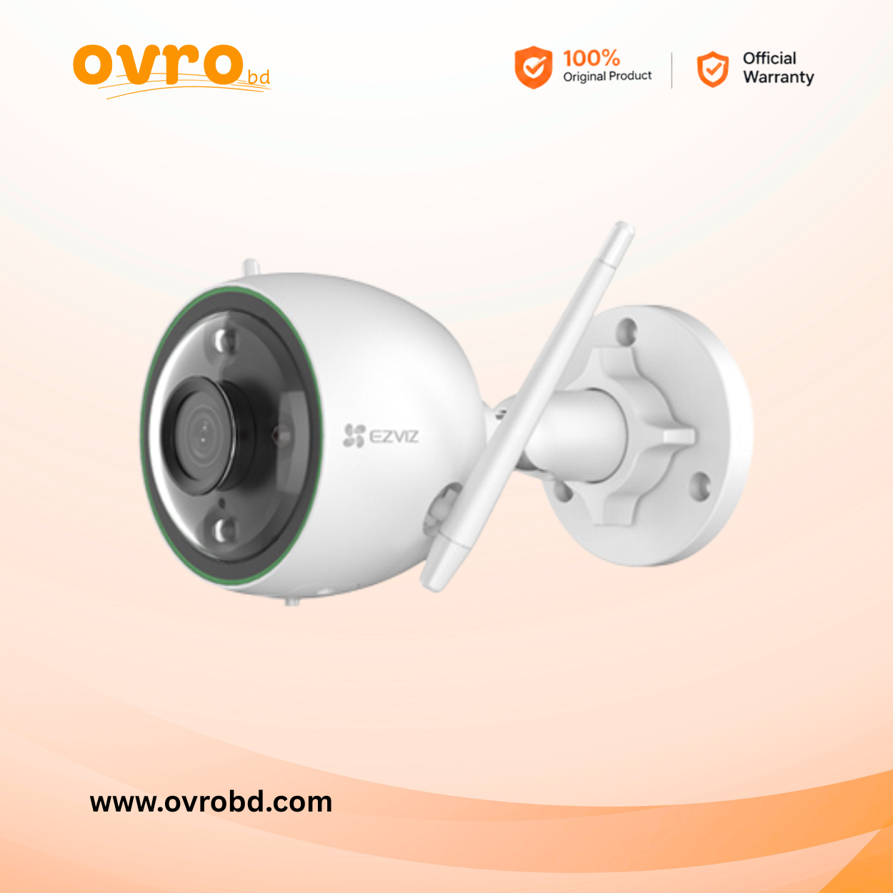 Ezviz C3N Outdoor 1080p Wi-Fi Security Camera with Color Night Vision