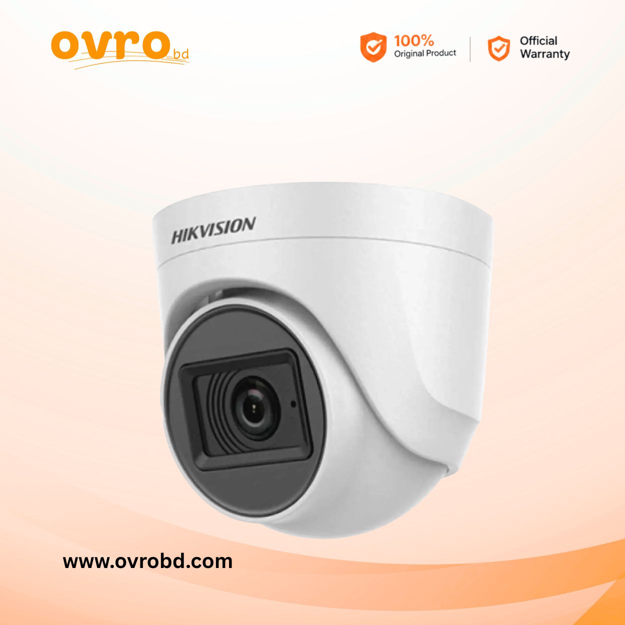 Hikvision DS-2CE76D0T-ITPFS 2MP Audio Fixed Mini Turret Camera