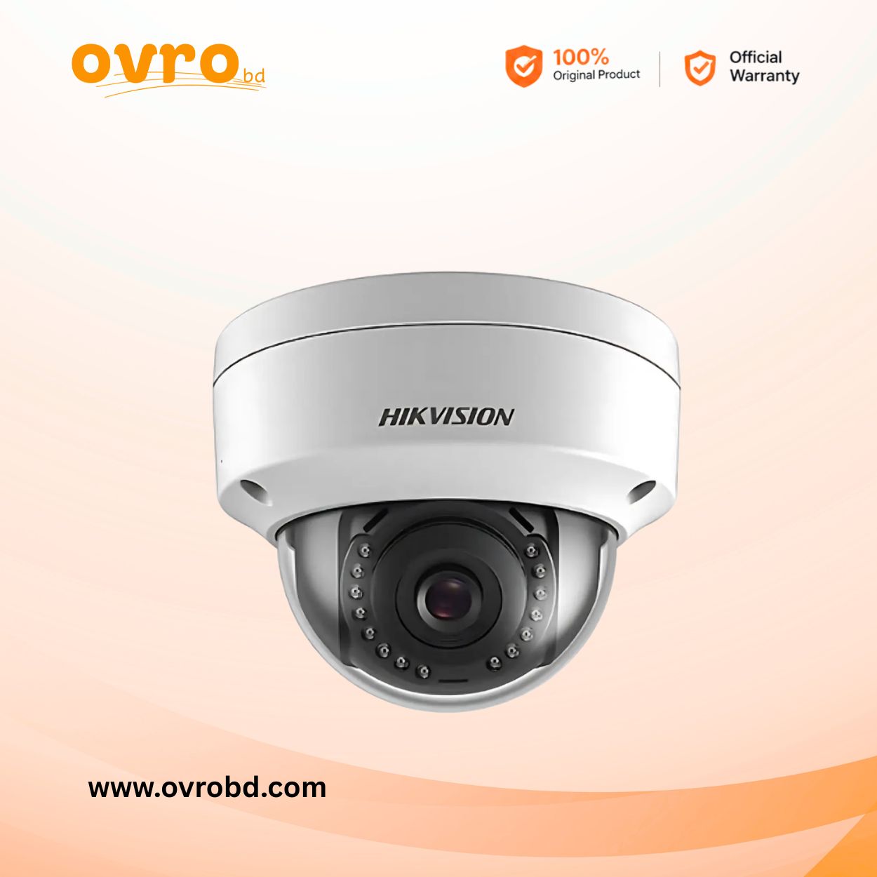 Hikvision DS-2CD1143G0-IUF 4MP Audio Fixed Dome IP Camera