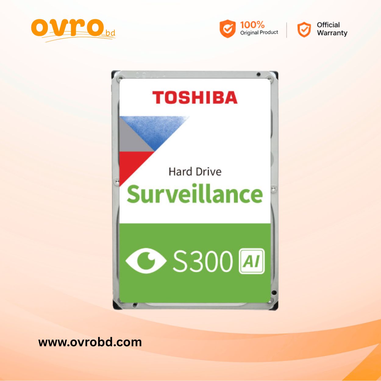 Toshiba S300 AI 20TB Surveillance Hard Drive MG11ACA20TE-V