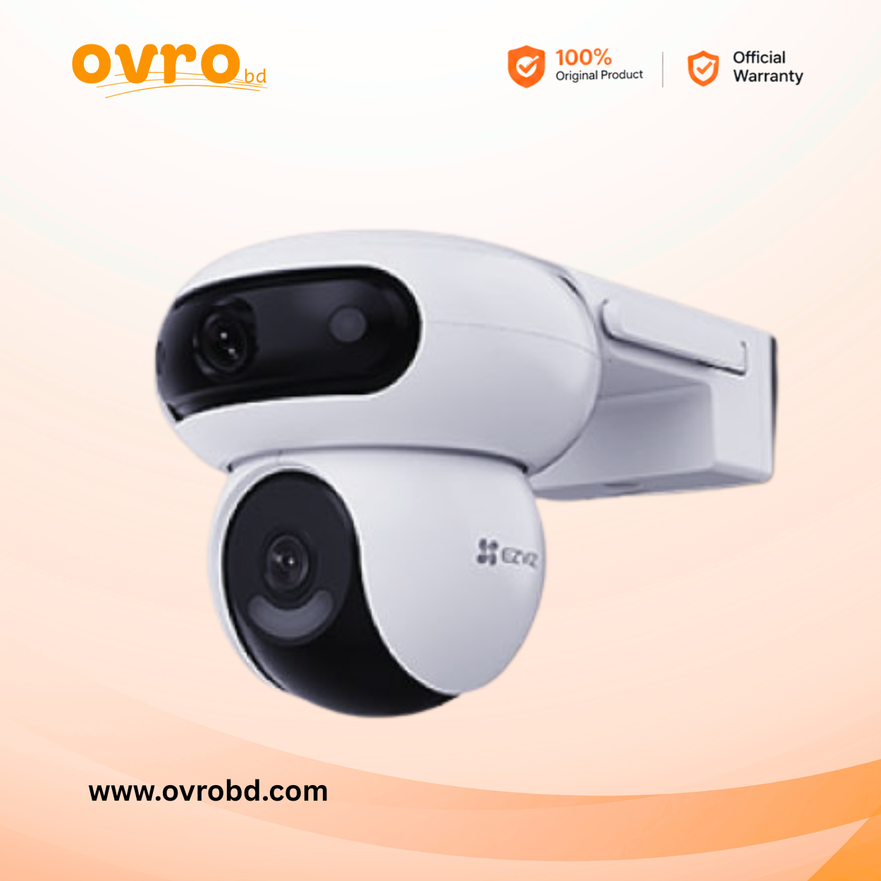 EZVIZ HB90 Dual 3K Kit (5MP + 5MP) Solar Battery Wi-Fi Camera