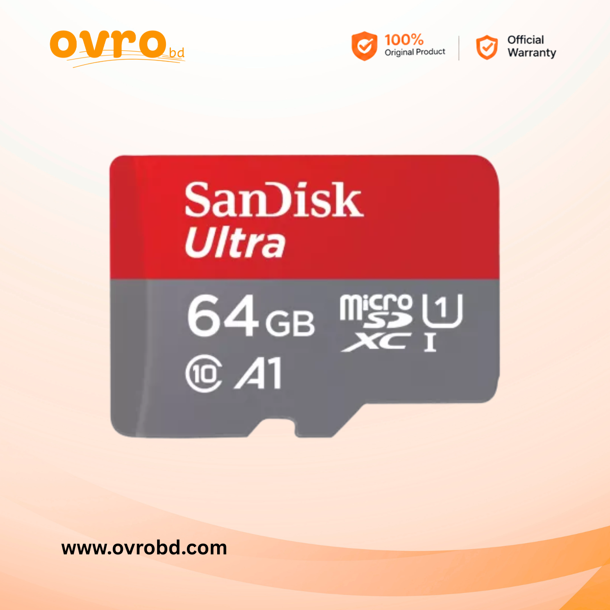 SanDisk 64GB Memory Card – 1 Year Warranty