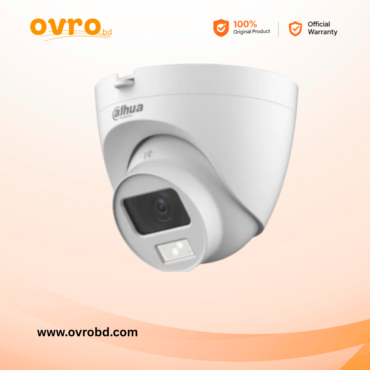 Dahua HAC-HDW1500CLQ-IL-A 5MP Smart Dual Light HDCVI Fixed-focal Eyeball Camera