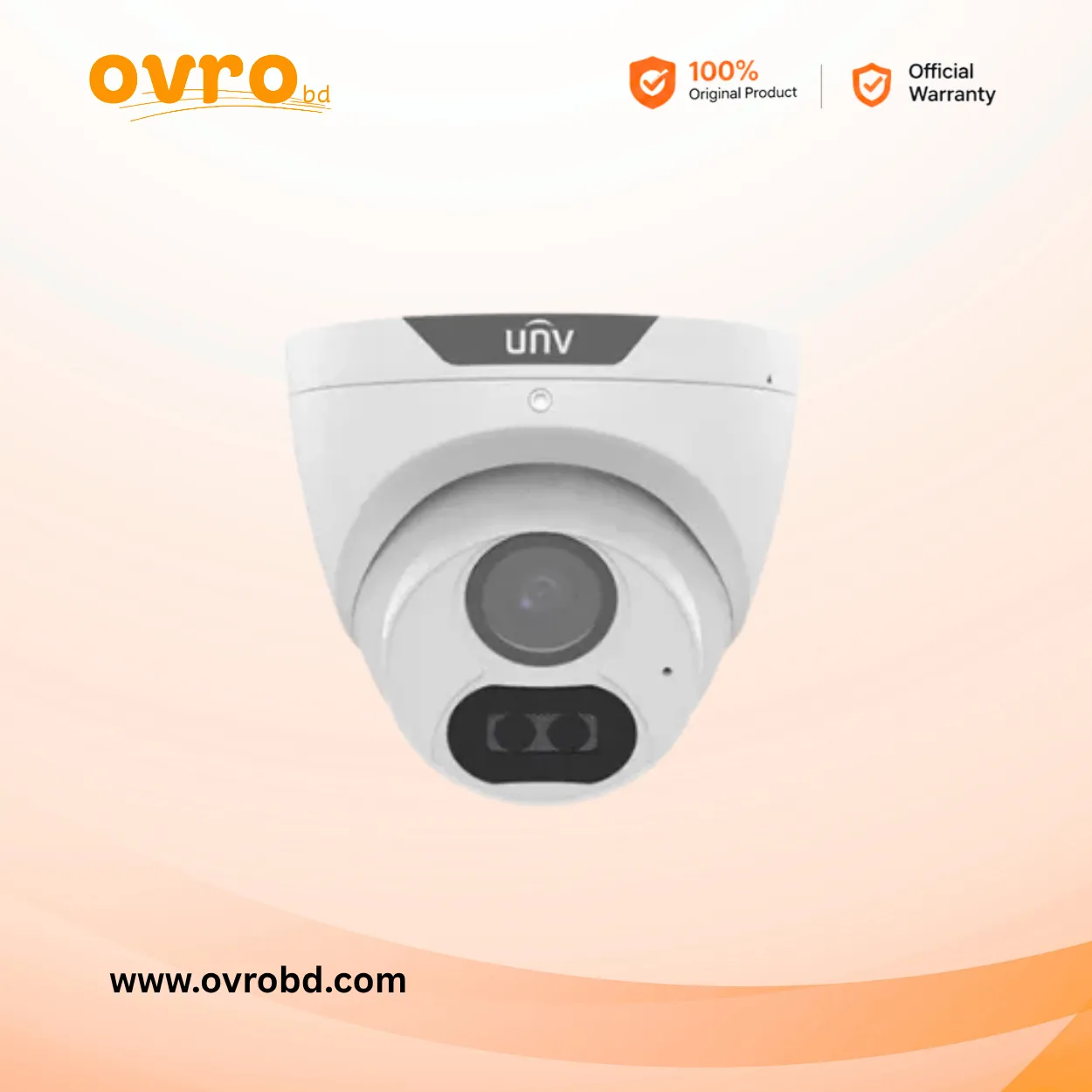 Uniview UAC-T124-AF28MG-W 4MP ColorHunter Fixed Warm-Light Turret Analog CCTV Camera