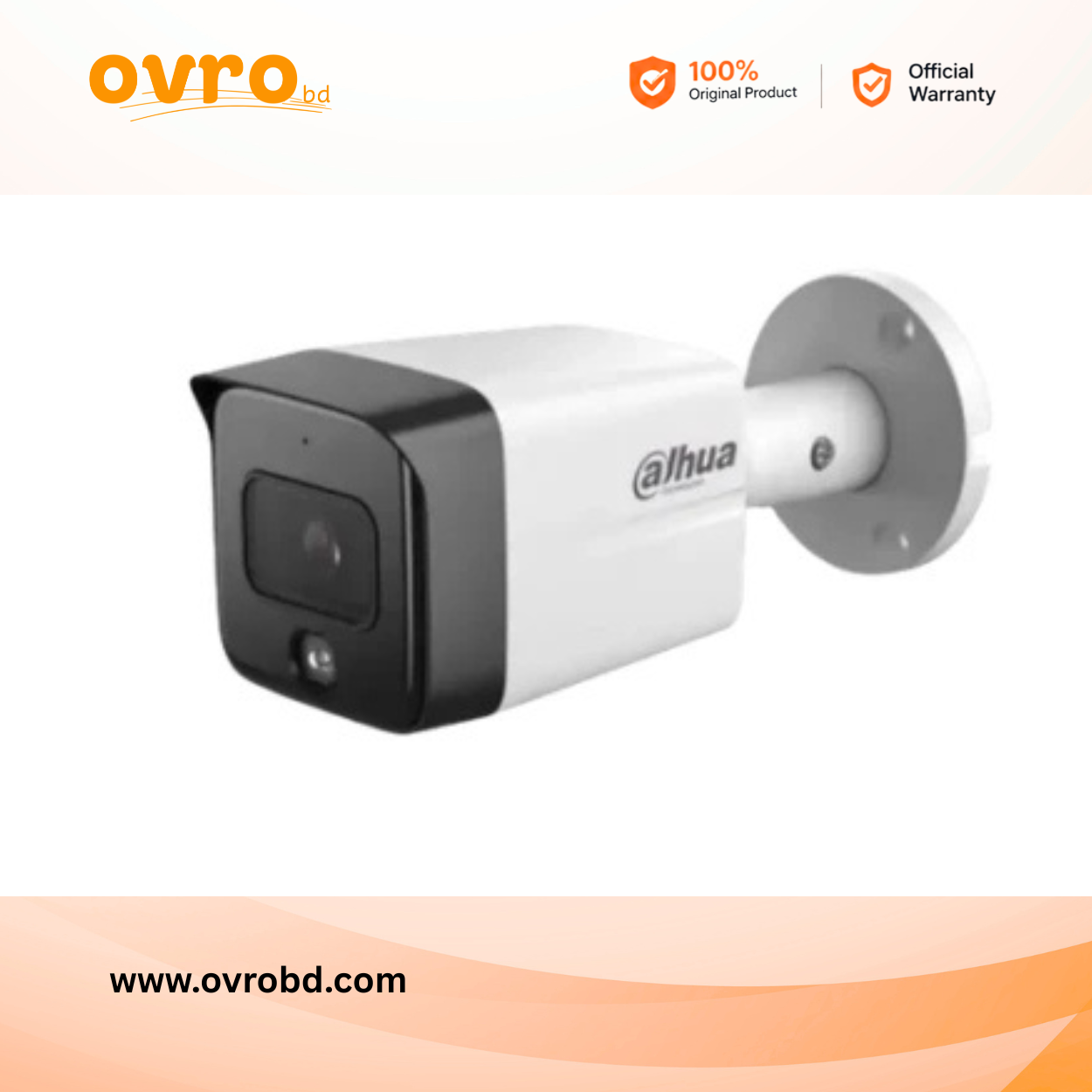 Dahua DH-IPC-HFW1239TC1-A-LED 2MP Full-Color Bullet IP Camera 24/7 Color Night Vision