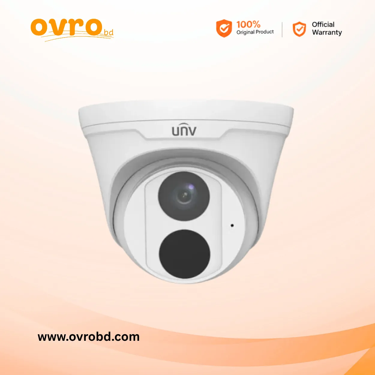 Uniview IPC3612LB-ASF28-EZG 2MP Mini Fixed IR Dome Network Camera with Built-in Microphone