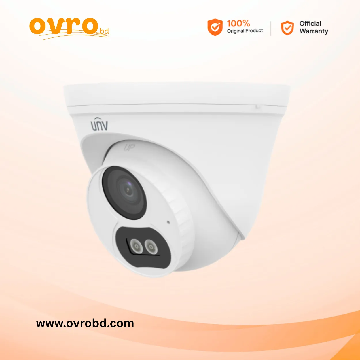 Uniview IPC3612LB-AF28K-DL2 2MP Smart Dual-Light Fixed Turret Network Camera