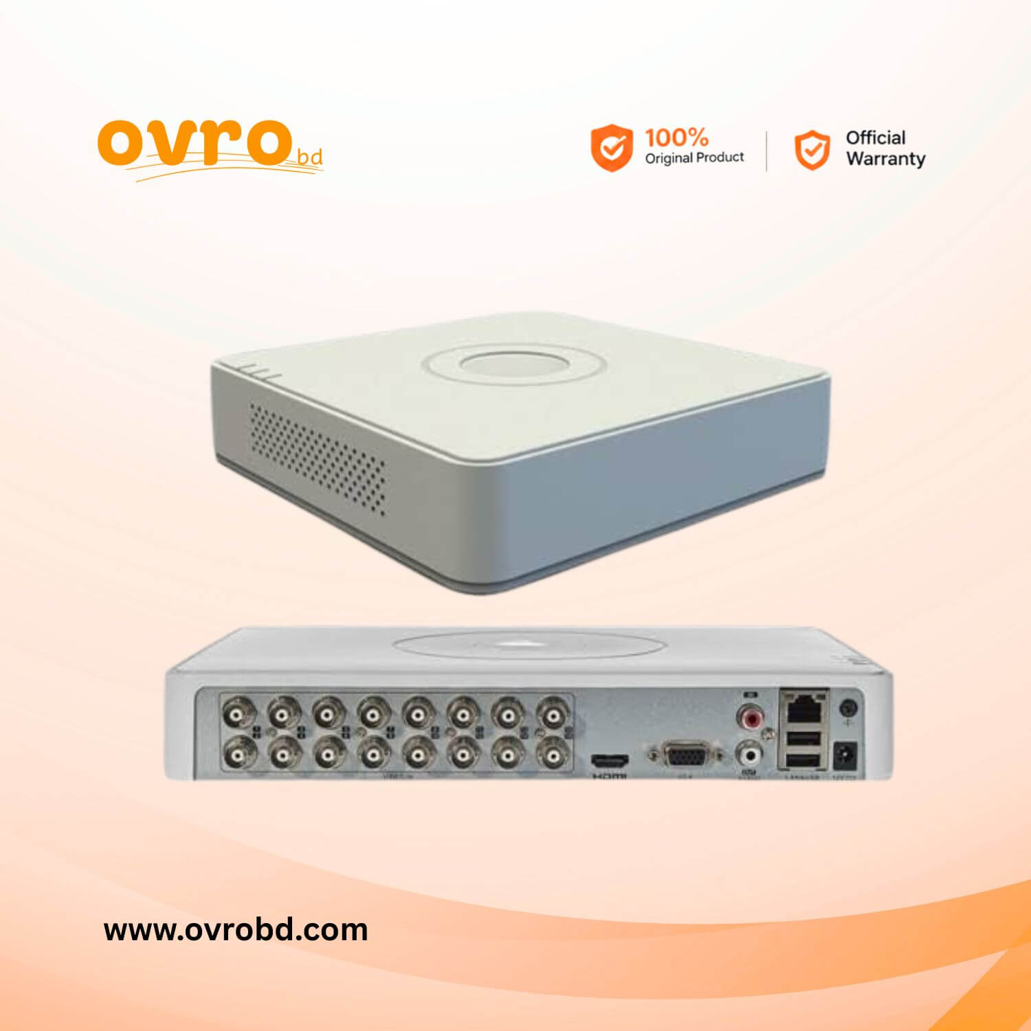 Hikvision DS-7116HGHI-M1 16 Channel 720p Mini 1U H.265 DVR