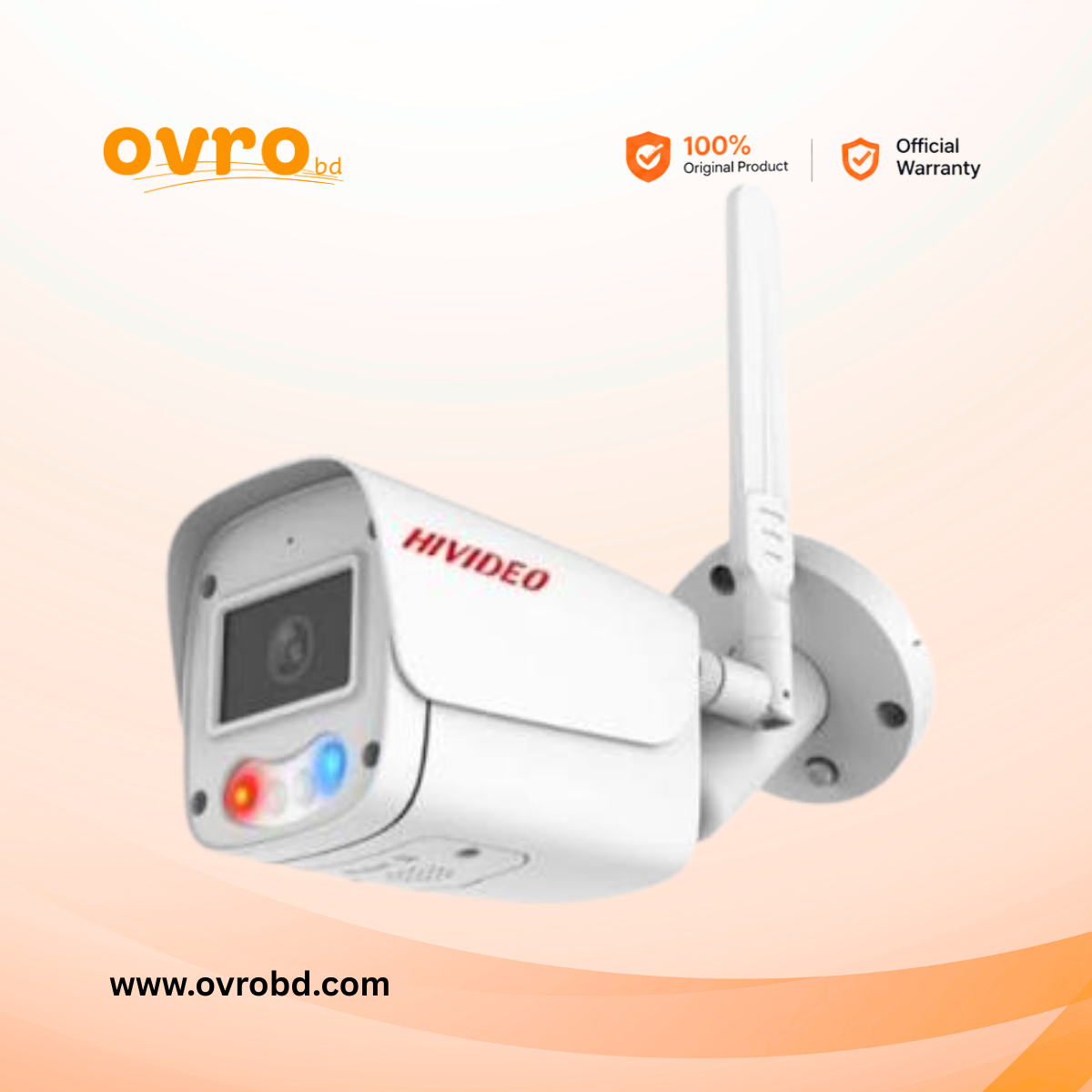 Hivideo HI-88GIP3B-Wifi-RB 3MP Outdoor Wi-Fi Bullet Security Camera