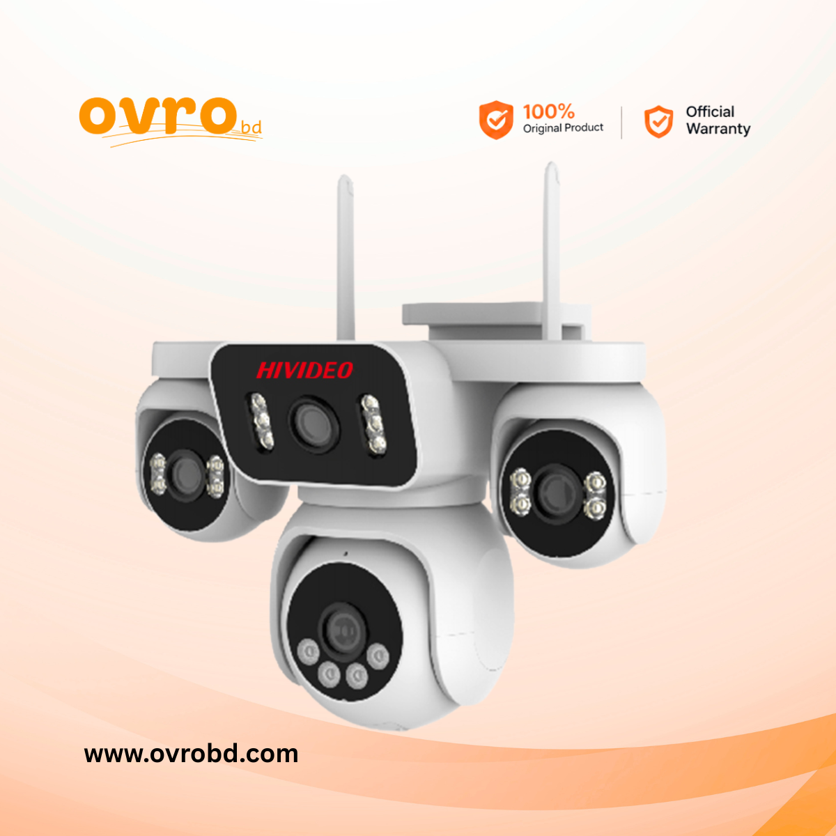 Hivideo H4A 8MP Dual-Lens Wi-Fi PT Security Camera