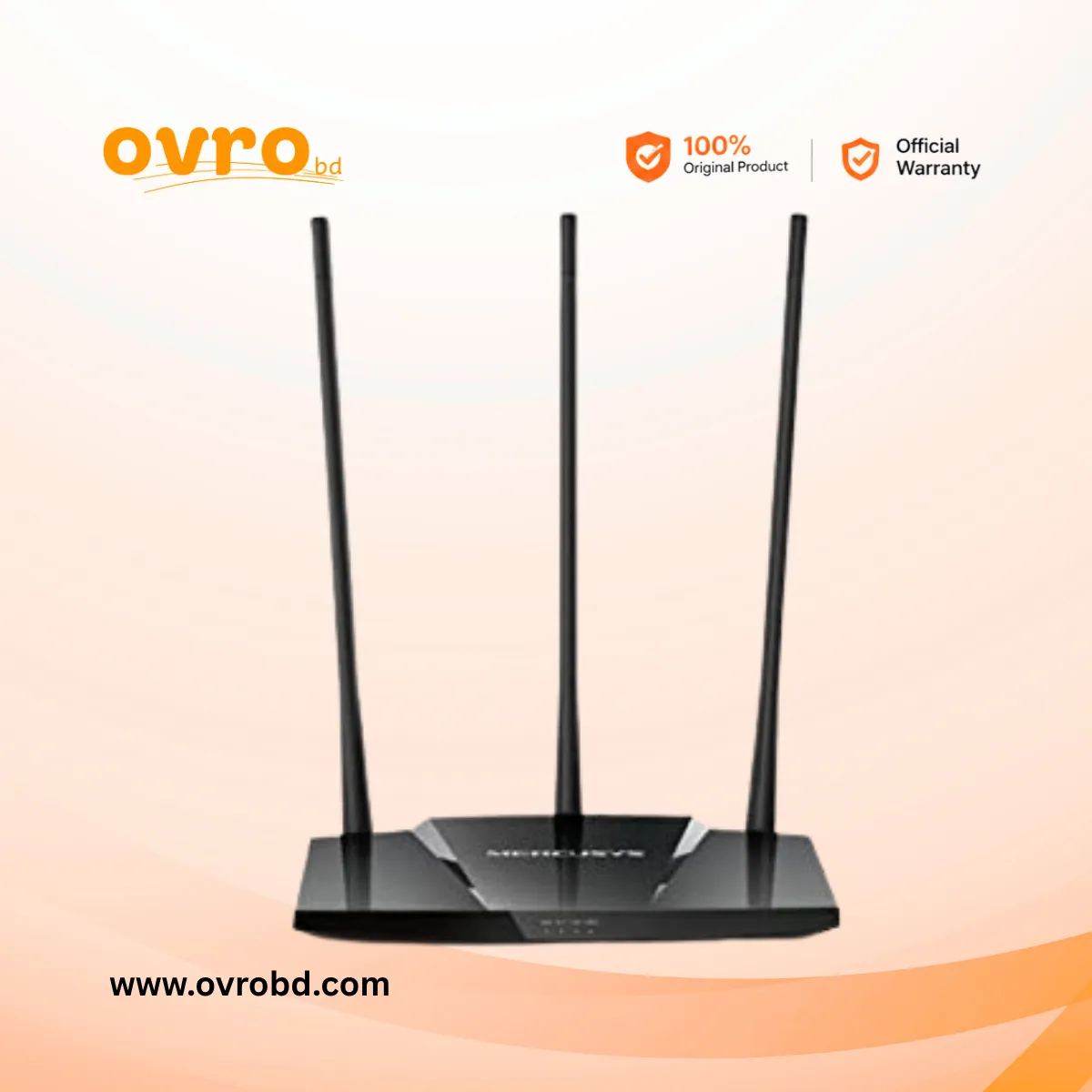 MERCUSYS MW330HP 300Mbps High Power Wi-Fi Router with 3 × 7dBi Antennas