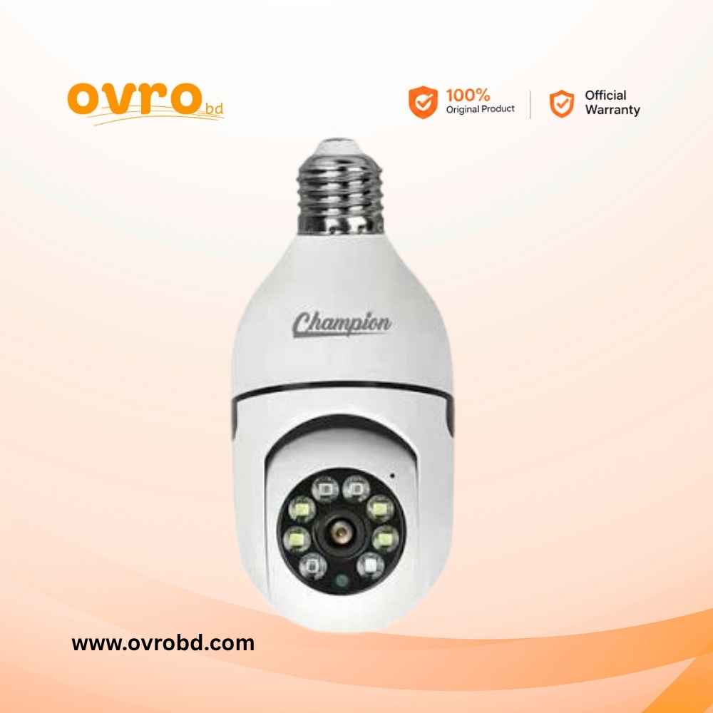 Champion PTZ Bulb IP Camera 1/2MP V380