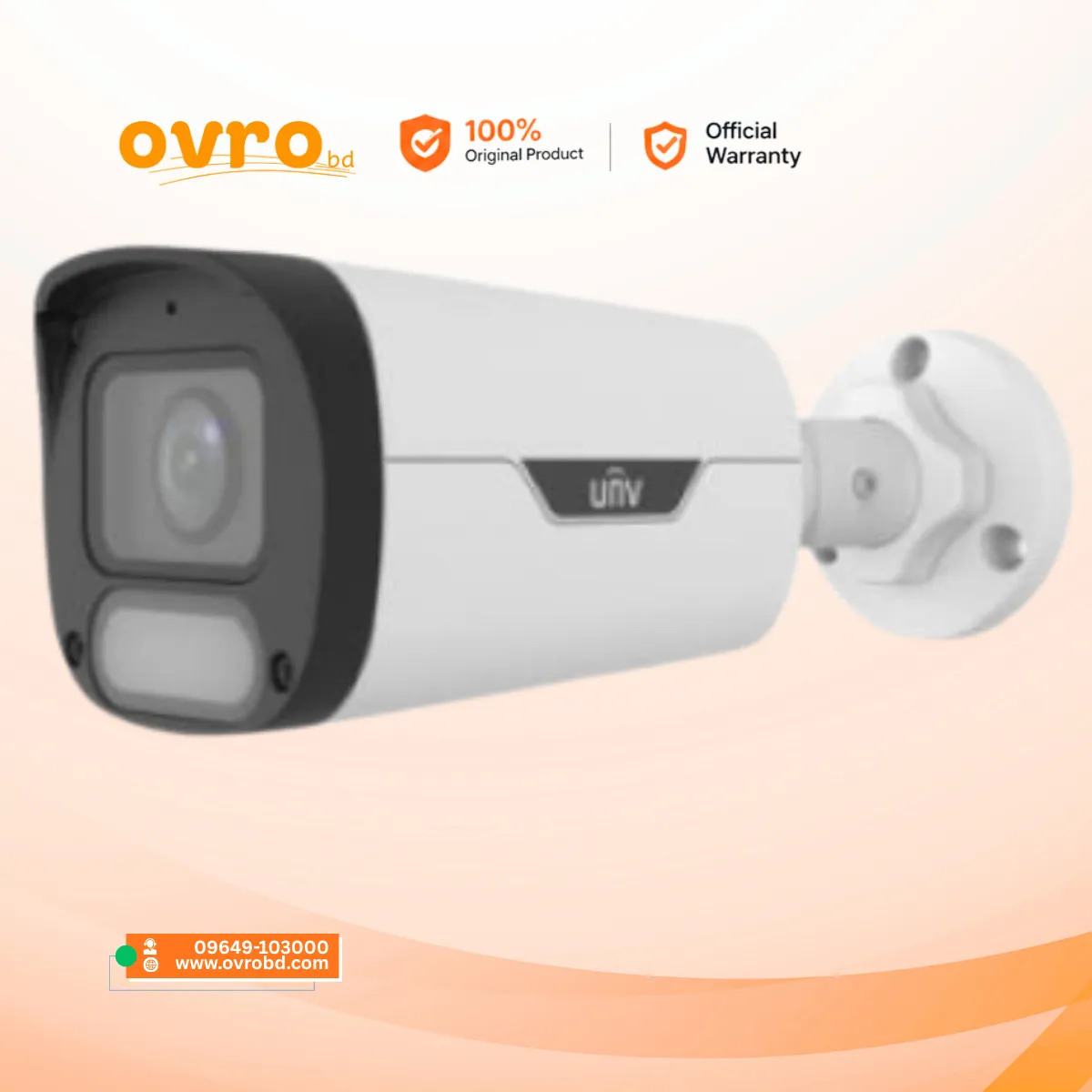 Uniview IPC2314LE-ADF40KM-WP 4MP ColorHunter Wise-ISP Bullet IP Camera