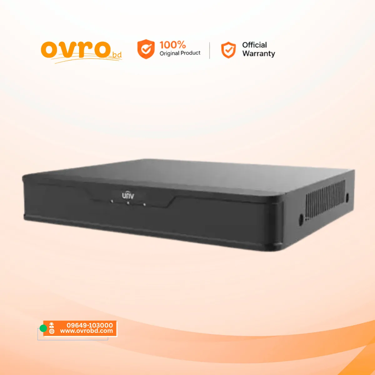 Uniview XVR301-08G3 8 Channel H.265 Hybrid DVR with 1 SATA HDD