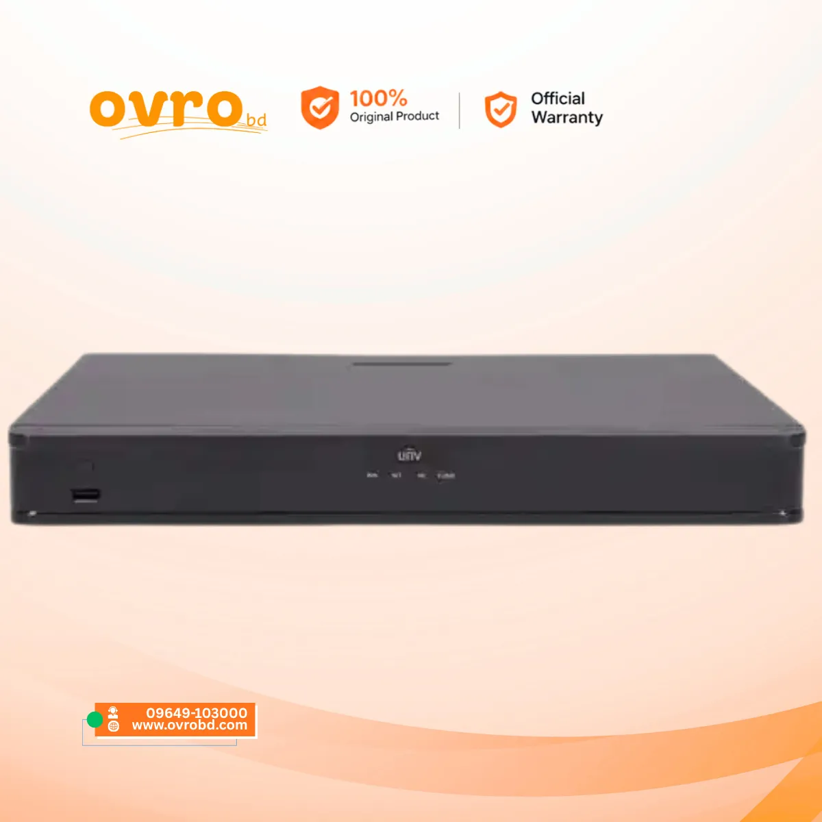 Uniview NVR302-16S 16 Channel 4K NVR with Dual SATA HDD