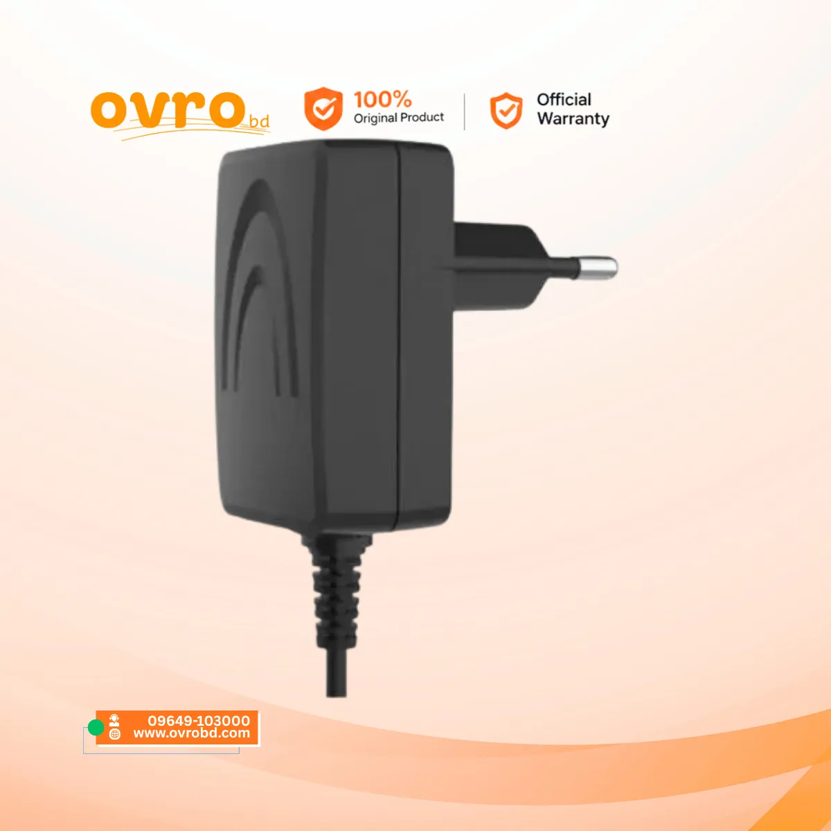 Uniview PWR-DC1201B-EU 12V 1A EU Wall Plug Power Adapter