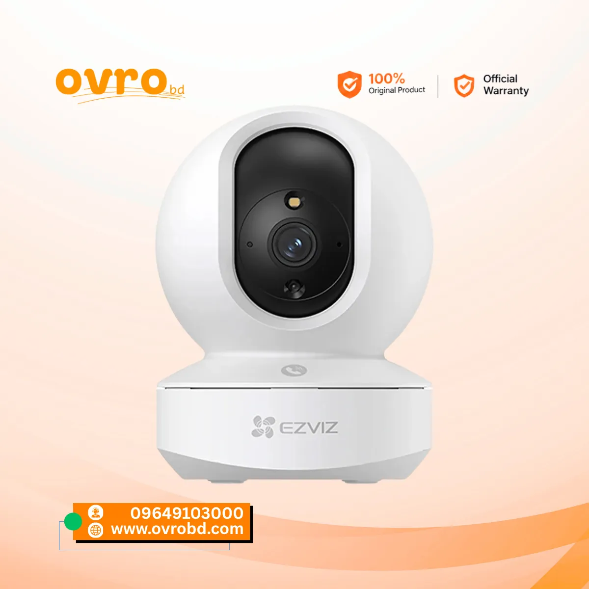 EZVIZ TY1 Pro 2MP Full HD Pan & Tilt Smart Home Security Camera