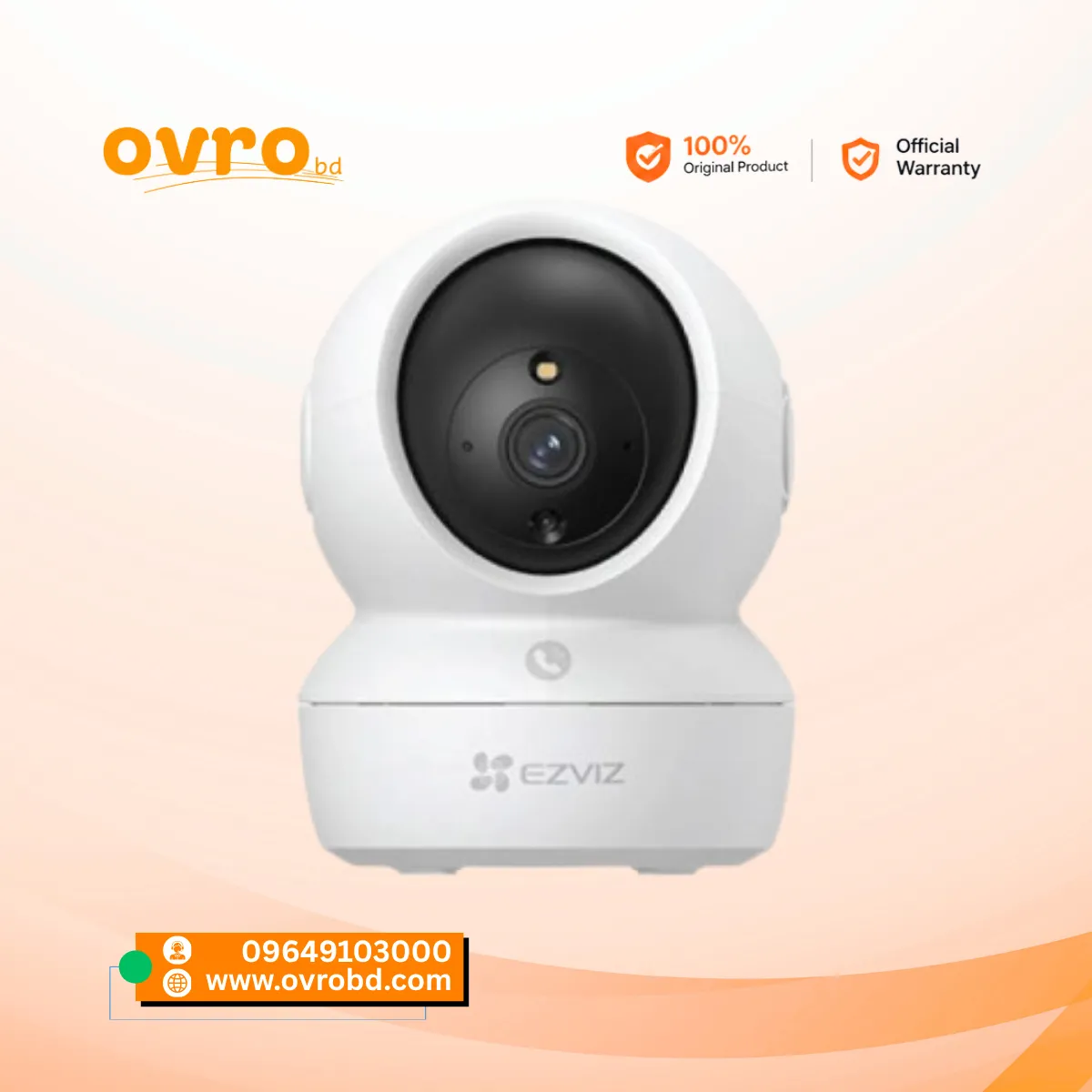 EZVIZ H6c Pro 3K 5MP Pan & Tilt Smart Home Security Camera