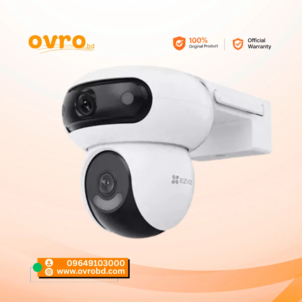 EZVIZ CS-H90 Dual 4MP 2K+ Outdoor Wi-Fi Security Camera