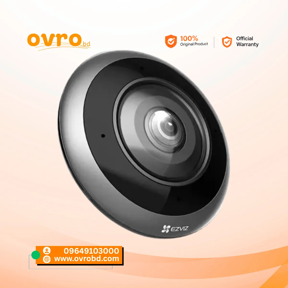EZVIZ E4p 3K+ 6MP Panoramic Fisheye Wi-Fi Camera