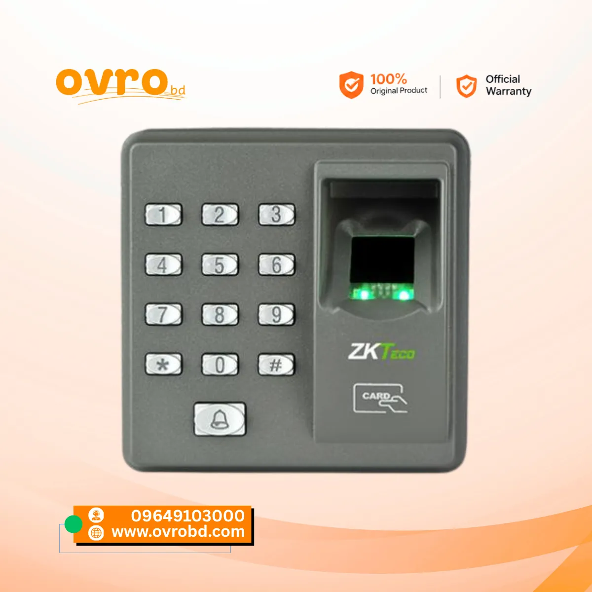 ZKTeco X7 Fingerprint Access Control Terminal