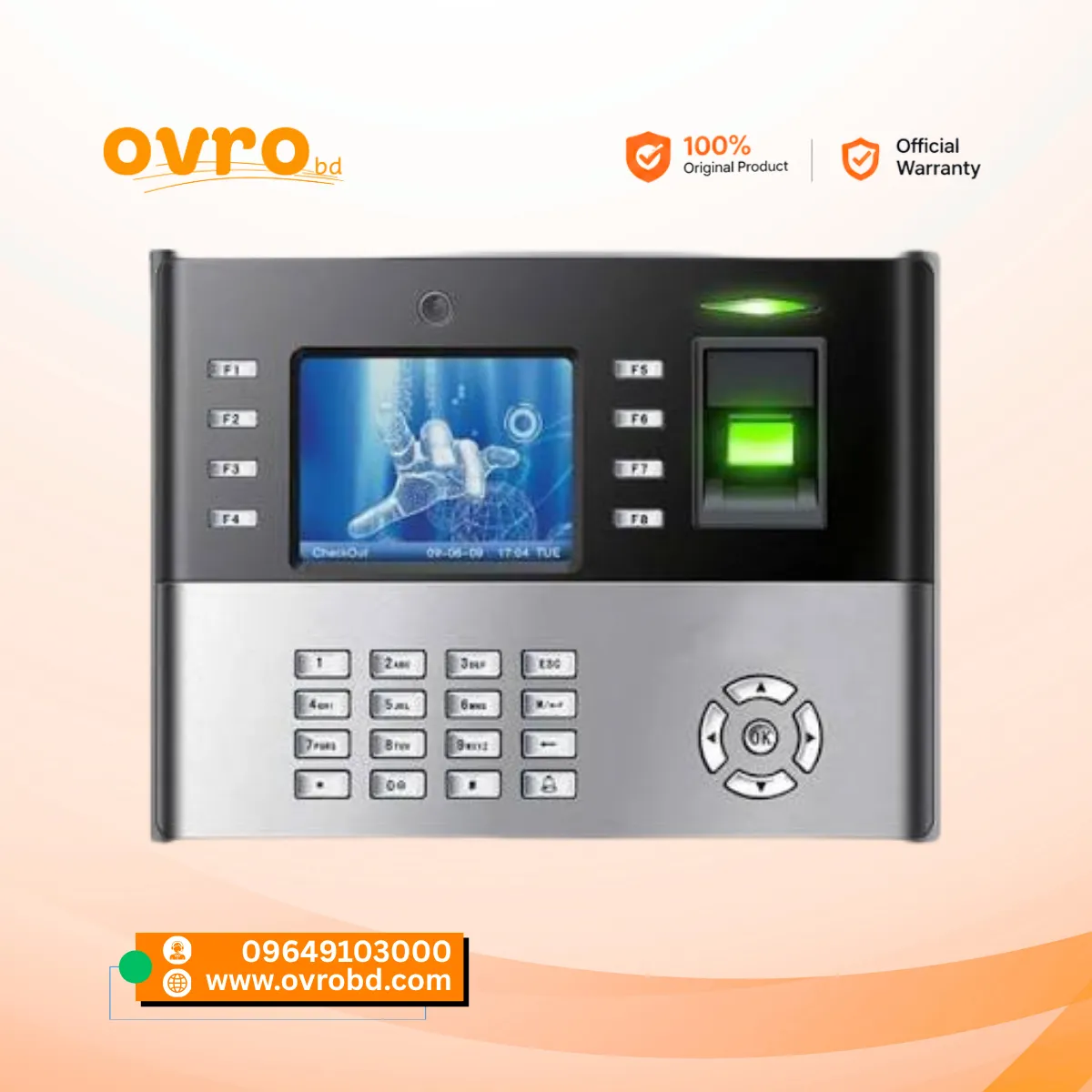 ZKTeco iClock 990 Fingerprint Time Attendance & Access Control Terminal