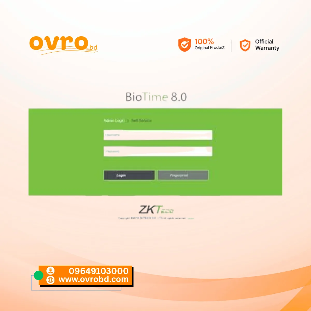 ZKTeco BioTime 8.0 Attendance Management Software