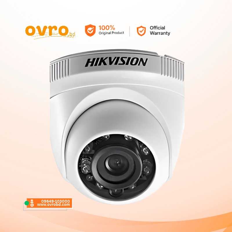 Hikvision DS-2CE56D0T-IP/ECO 2MP Fixed Turret CCTV Camera
